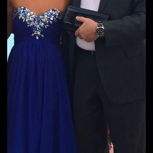 Strapless prom dress